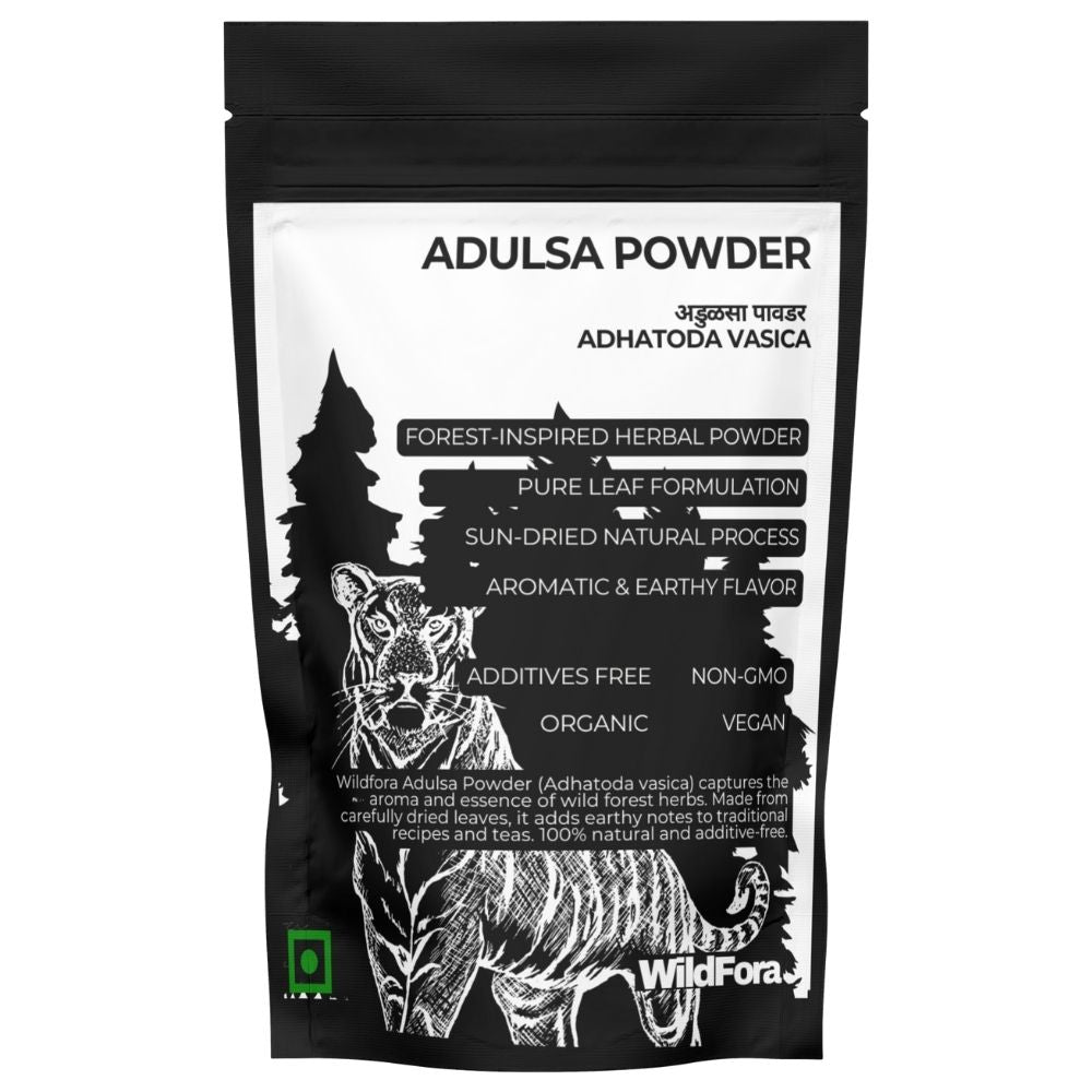 Adulsa Powder
Bansa powder
Vasa leaf powder
Malabar Nut Powder
Adhatoda Vasaka powder
Wildfora Adulsa Powder
Adusha leaf powder
Justicia adhatoda powder
Herbal forest leaf powder