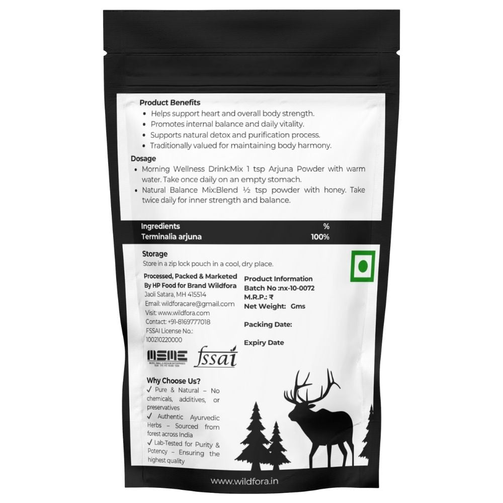 Arjuna Bark Chal Powder, Wildfora Arjuna Powder, Arjun Chal Powder, Terminalia arjuna, अर्जुन पाउडर, Arjun Churna, Arjuna Bark Powder, Wildfora Herbal Product, Wild Forest Arjun, Organic Arjuna Powder, Herbal Bark Powder, Arjuna Tree Bark, Wildfora Terminalia arjuna, Natural Arjun Chal, Herbal Arjun Powder, Ayurvedic Arjuna Chal.