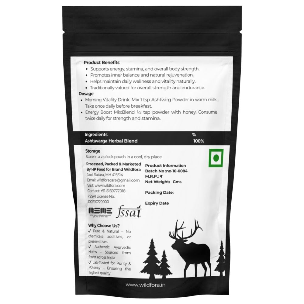 Ashtvarg Powder Churna, Wildfora Ashtvarg Powder, Ashta Verga Powder, Ashtavarg, Asht Varg Powder, Ashtaverg Powder, Ashtavarg Herbal Blend, Traditional Eight Herb Powder, Wildfora Herbal Product, Wildforest Herbal, Natural Herbal Churna, Organic Ashtavarg, Herbal Ashta Verga, Wildfora Ashtvarg Churna, Natural Herbal Mix.