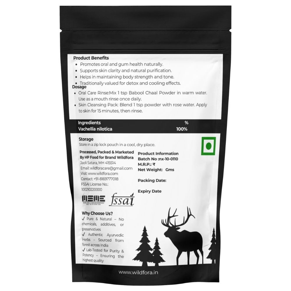 Wildfora Babool Powder, Babool ki Chaal Powder, Kikar ki Chhal Powder, Babool Bark Powder, Vachellia nilotica, Babul Powder, Babool Churna, Acacia nilotica Powder, Wildforest Herbal, Wildfora Herbal Product, Organic Babool Powder, Natural Babool Chhal, Herbal Acacia Bark Powder, Wildfora Babool Herbal, Wild Forest Herbal Product, Babool Tree Bark Powder, Babool Bark Herbal Powder.