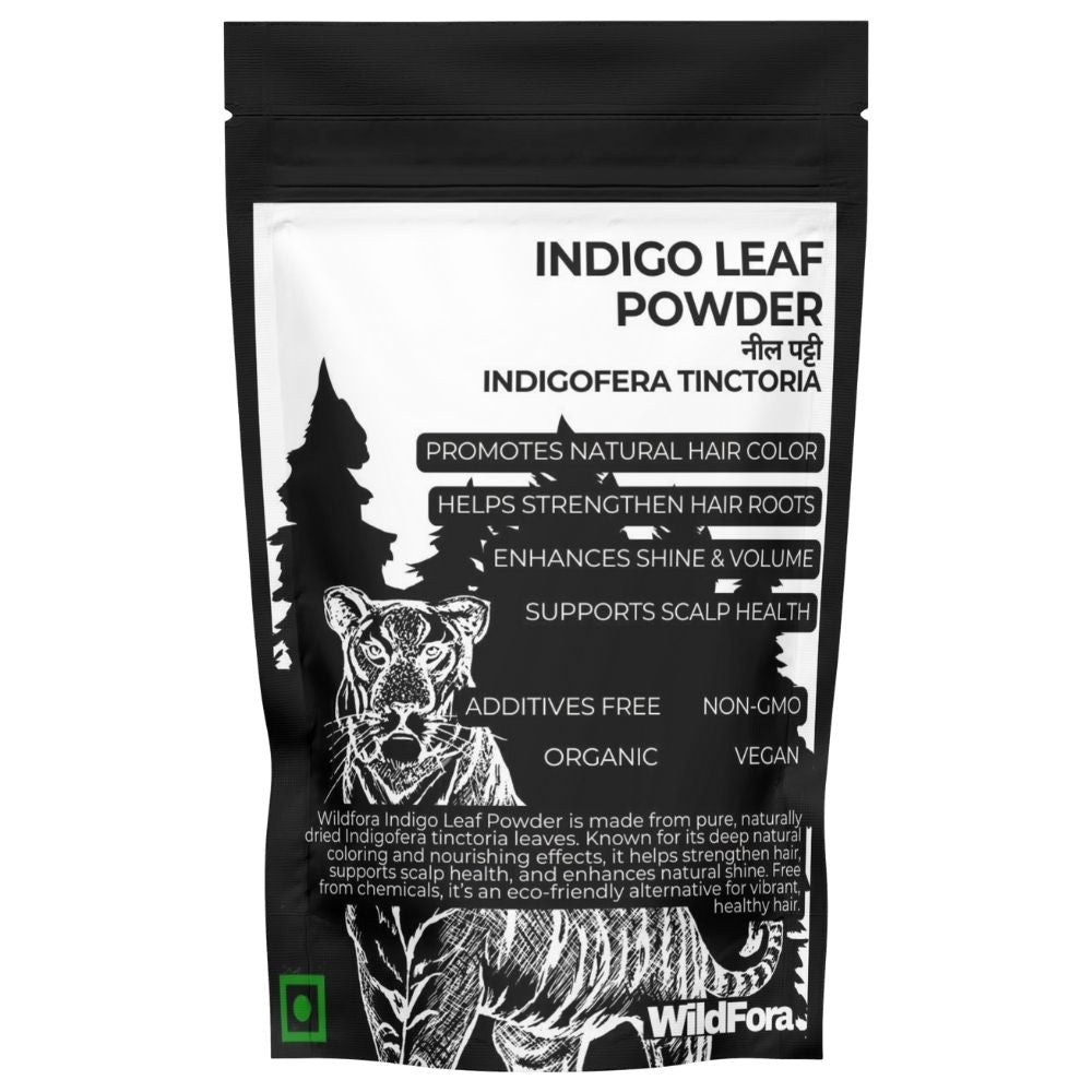 Wildfora Indigo Leaf Powder, Neel Patti, नील पट्टी, Indigofera Tinctoria, Indigo Herbal Powder, Natural Indigo Powder, Herbal Hair Color, Wildfora Neel Patti Powder, Indigo Plant Powder, Natural Indigo Dye, Forest Indigo Leaf Powder, Wildfora Herbal Indigo, Blue Indigo Leaf Powder, Wild Indigofera Tinctoria Powder, Indigo Herbal Color, Wildfora Natural Product.