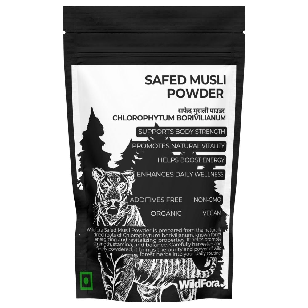 Wildfora Safed Musli Powder, Safed Musli Powder, White Musli Powder, Shweta Musli Churna, Chlorophytum borivilianum, Herbal Safed Musli Powder, Wildforest Herbal, Wildfora Herbal Product, Organic Safed Musli, Natural Musli Root Powder, Herbal White Musli, herbal Musli Powder, Wildfora Herbal Musli, Wild Forest Herbal Product, Musli Herbal Churna, Wildfora Musli Root Powder.